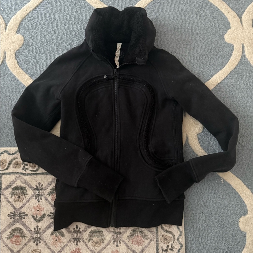 Lululemon Athletica Black Fleece-Lined Jacket